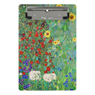 Minicarpeta De Pinza Jardín De Granjas Gustav Klimt Con Pintado De Sunf