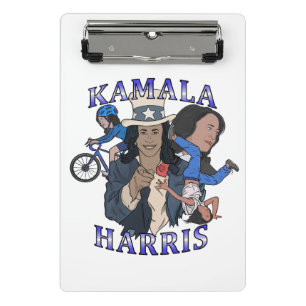 Minicarpeta De Pinza Kamala Harris Bootleg Rap Style