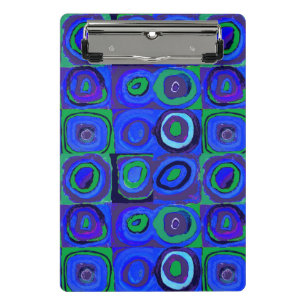 Minicarpeta De Pinza Kandinsky Farbstudie Blue Quadrate Square Circle
