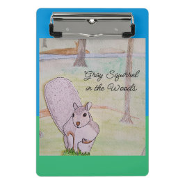 Minicarpeta De Pinza La ardilla gris en los bosques