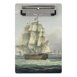 Minicarpeta De Pinza La HMS Victory que navegaba para la línea francesa