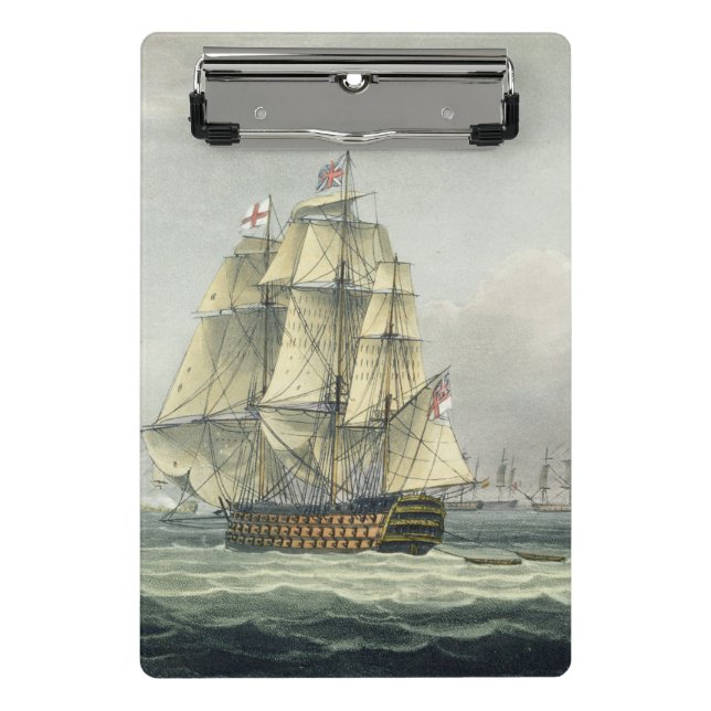 Minicarpeta De Pinza La HMS Victory que navegaba para la línea francesa (Anverso)