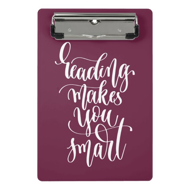 Minicarpeta De Pinza La lectura le hace elegante (Anverso)