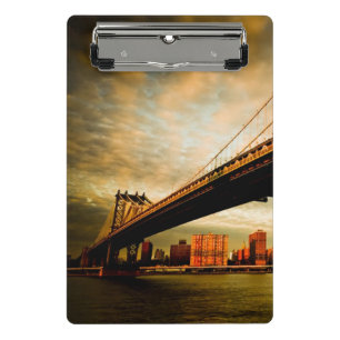 Minicarpeta De Pinza La opinión del puente de Manhattan del lado de