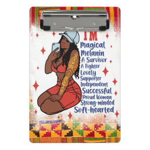 Minicarpeta De Pinza La reina negra afroamericana Melanin Sista Shopp