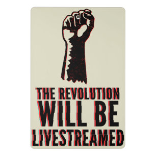 Minicarpeta De Pinza La revolución será transmitida en vivo