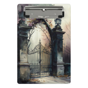 Minicarpeta De Pinza La serie de puertas de cementerio gótico Diseño 12