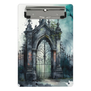 Minicarpeta De Pinza La serie Puerta del Cementerio Gótico Diseño 11