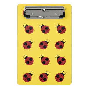 Minicarpeta De Pinza Ladybug 60s retro fresco amarillo