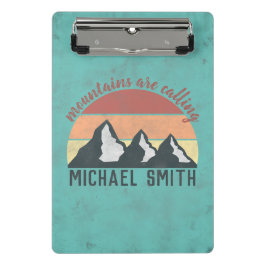 Minicarpeta De Pinza Las montañas de los pasteles antiguos llaman monog