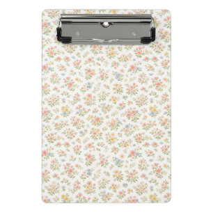 Minicarpeta De Pinza Lindo patrón floral sin costuras pequeño y delicad