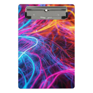 Minicarpeta De Pinza Líneas de Neon