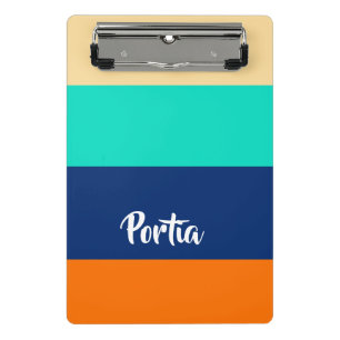 Minicarpeta De Pinza Líneas multicolores con patrones