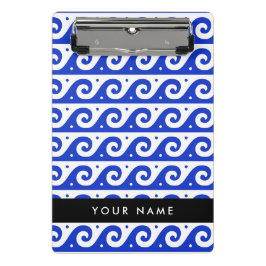 Minicarpeta De Pinza Llave de malandrina griega, llave de ola, azul, tu