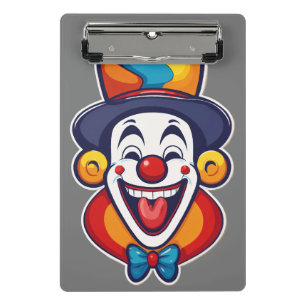 Minicarpeta De Pinza Logotipo de payaso feliz lindo para niños