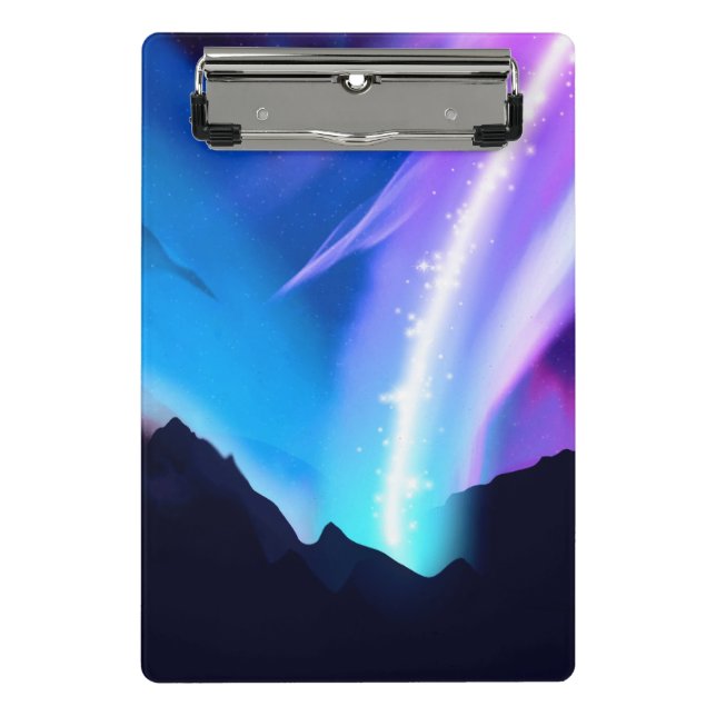 Minicarpeta De Pinza Luces boreales (Anverso)