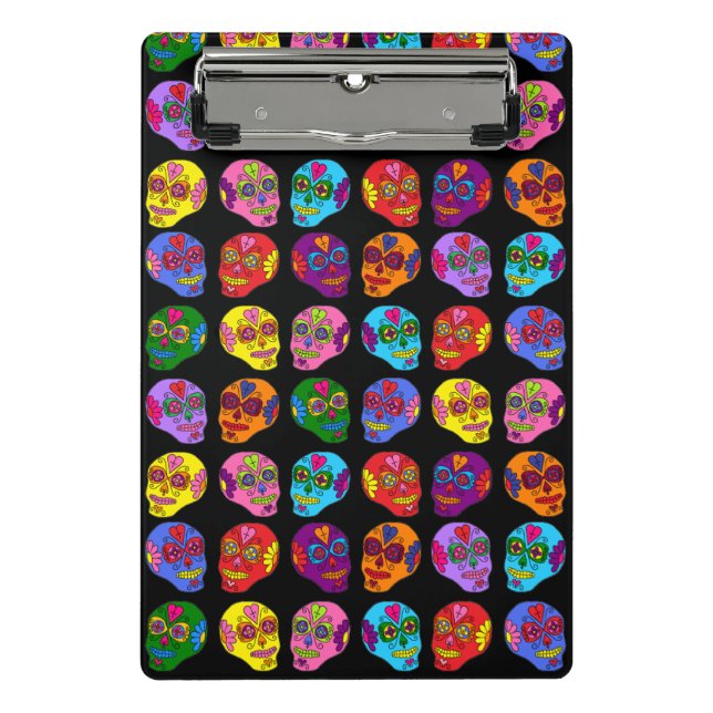 Minicarpeta De Pinza Lucha libre sugar Skull (Anverso)