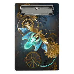 Minicarpeta De Pinza Luciérnaga de Steampunk