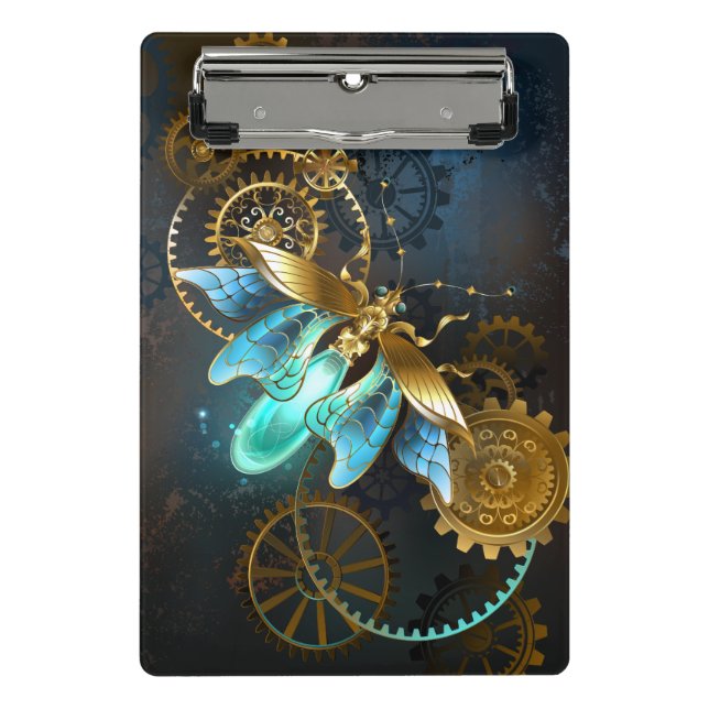 Minicarpeta De Pinza Luciérnaga de Steampunk (Anverso)