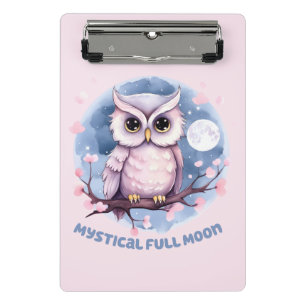 Minicarpeta De Pinza Luna llena mística - cielo nocturno púrpura Pastel