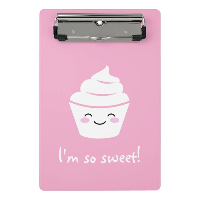 Minicarpeta De Pinza Magico pastel animado de cupcake (Anverso)