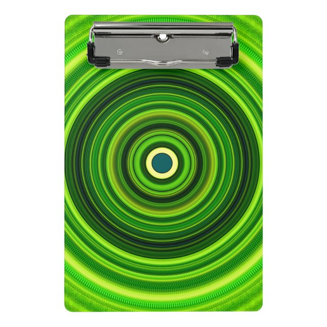 Minicarpeta De Pinza Mandala verde geométrica-25436 (Anverso)