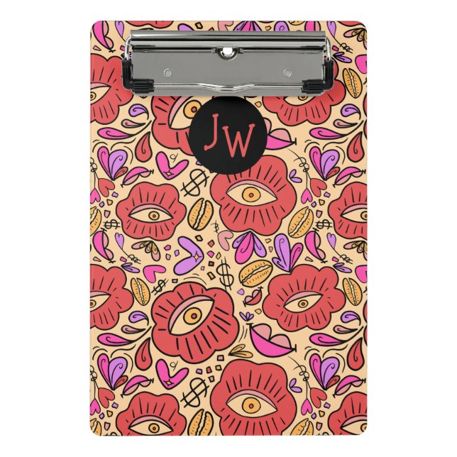 Minicarpeta De Pinza Manifiesto de doodle ocular (Anverso)