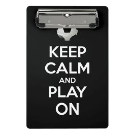 Minicarpeta De Pinza Mantener la calma y jugar