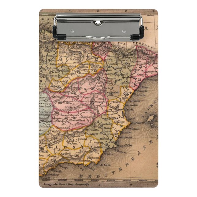 Minicarpeta De Pinza Mapa antiguo inspirado (5) (Anverso)