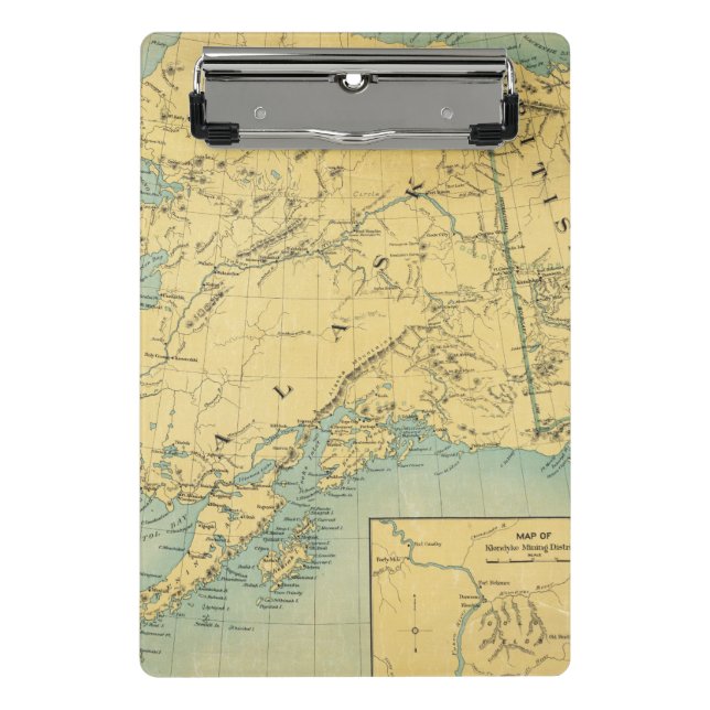 Minicarpeta De Pinza Mapa de Alaska (Anverso)