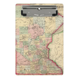 Minicarpeta De Pinza Mapa de Minnesota de Mitchell