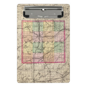 Minicarpeta De Pinza Mapa del condado de Kalamazoo, Michigan
