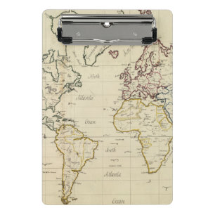 Minicarpeta De Pinza Mapa del mundo