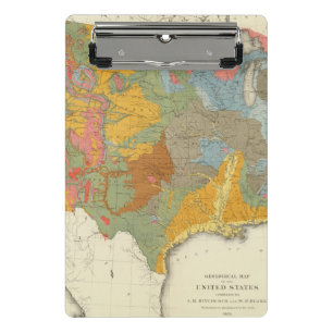 Minicarpeta De Pinza Mapa geológico de los E.E.U.U.