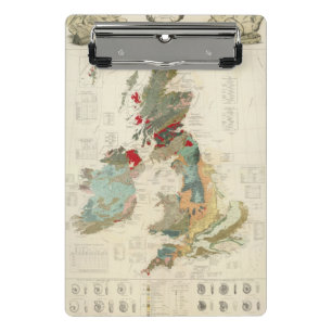 Minicarpeta De Pinza Mapa geológico, paleontológico compuesto