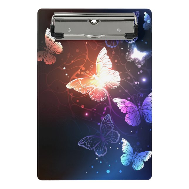 Minicarpeta De Pinza Mariposas nocturnas brillantes (Anverso)
