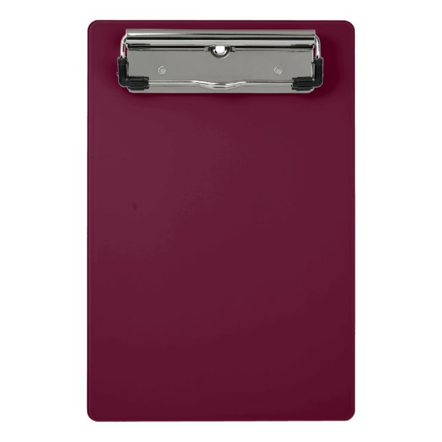 Minicarpeta De Pinza Maroon simple minimalista (Anverso)