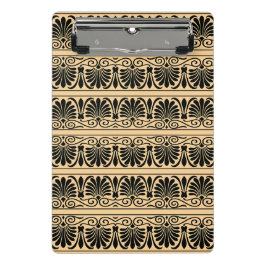 Minicarpeta De Pinza Marrón del patrón árabe del Mediterráneo griego