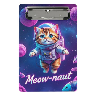 Minicarpeta De Pinza Meow-naut