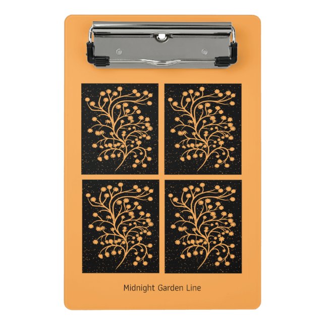 Minicarpeta De Pinza Midnight Garden Line Golden Amber (Anverso)