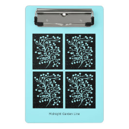 Minicarpeta De Pinza Midnight Garden Line Turquoise Mist