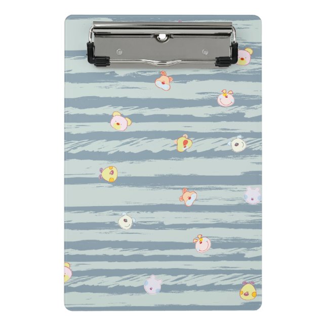 Minicarpeta De Pinza Mini Clipboard – Whimsy Faces (Anverso)