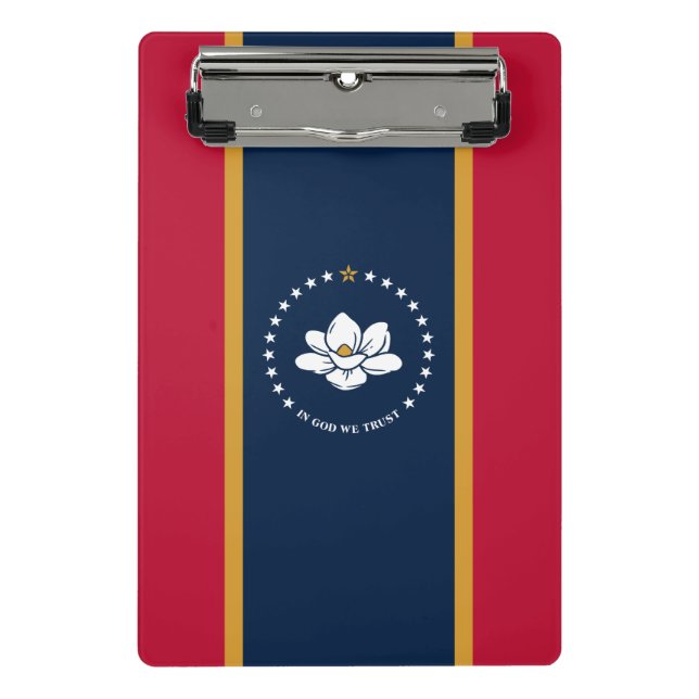 Minicarpeta De Pinza Mini clipboard with flag of Mississippi, USA (Anverso)