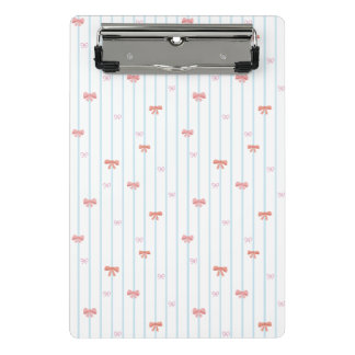 Minicarpeta De Pinza Mini personalizada con raya de cinta dulce