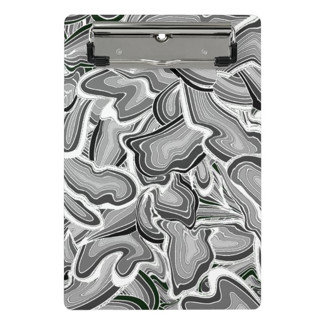 Minicarpeta De Pinza Mini Portátil Gris Liquido (Anverso)