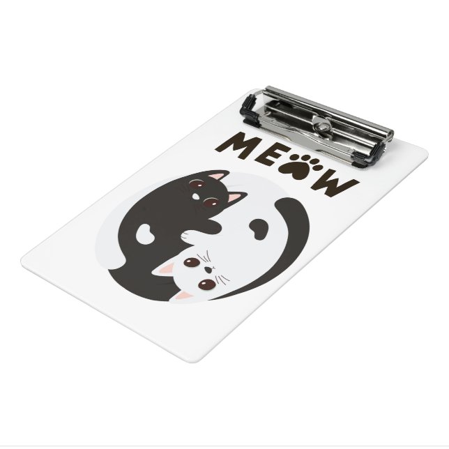 Minicarpeta De Pinza Mini Prancheta Meow da Mon Petit Livre (Angulado 3)