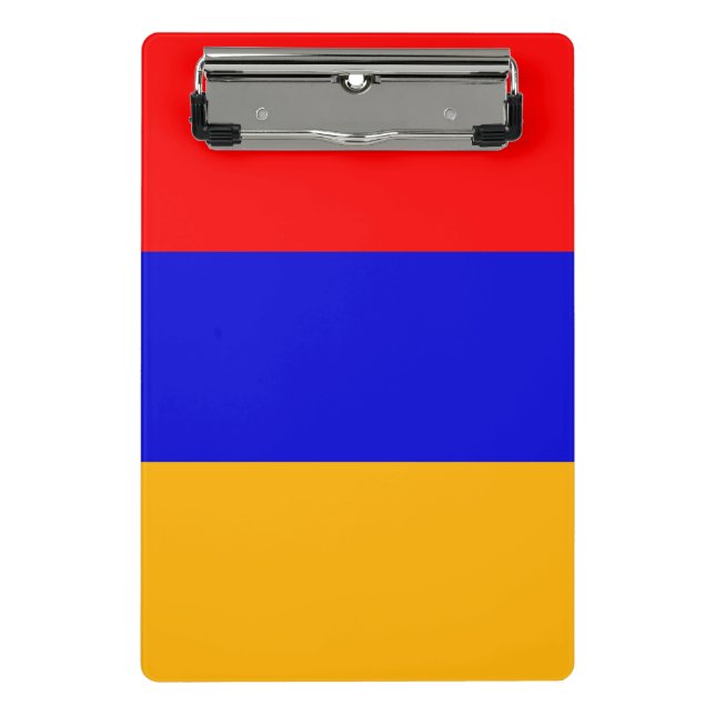 Minicarpeta De Pinza Miniportapapeles con bandera de Armenia (Anverso)