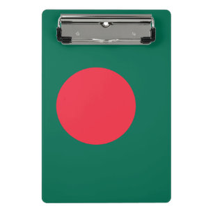Minicarpeta De Pinza Miniportapapeles con bandera de Bangladesh