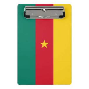 Minicarpeta De Pinza Miniportapapeles con bandera de Camerún