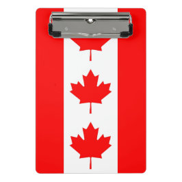 Minicarpeta De Pinza Miniportapapeles con bandera de Canadá